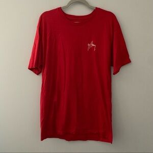 Men’s Guy Harvey red pirate shirt sleeve shirt size large